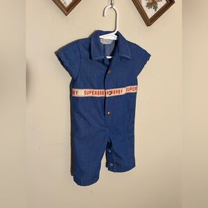 Vintage Health Tex Super Baby 70s Jumpsuit w Collar